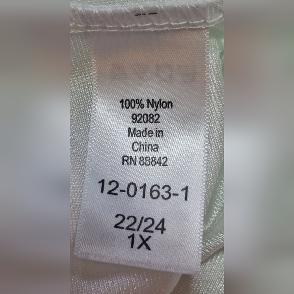 🐩COMFORT CHOICE white half slip. Size 1X (22-24) - Picture 5 of 5